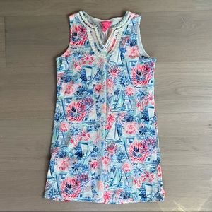 Cute lily Pulitzer mini dress fireworks and sail boat print